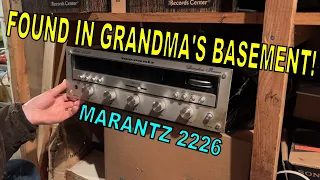 Forgotten for YEARS...does it still work? Marantz 2226 brought back from the basement!
