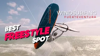 Best Windsurf Freestyle spot in Fuerteventura: Risco del Paso