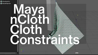 MAYA nCloth Cloth Constraints
