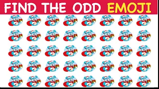 CHRISTMAS QUIZ! HOW GOOD ARE YOUR EYES #27 l Find The Odd Emoji Out l Emoji Puzzle Quiz