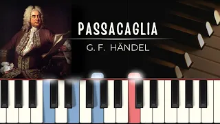 Passacaglia (Händel) | MIDI + synthesia tutorial + piano sheets