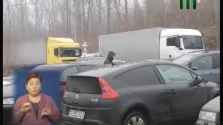 Блокування під'їзної дороги  до пункту пропуску «Ужгород»