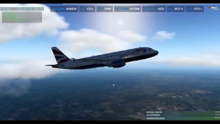 TAKE OFF & BEAUTIFUL SCENERY! [XP11] Heathrow [EGLL] to Dublin [EIDW] X-Plane 11 | FF A320