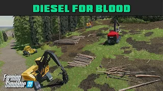 Diesel For Blood 64 - Time-lapse Logging - Farming Simulator 2022 - FDR Logging