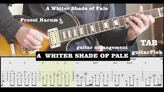 A Whiter Shade of Pale (Procol Harum) guitar cover with tab