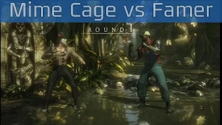 Mortal Kombat X - Ninja Mime Cage vs Farmer Jax Gameplay [HD/60FPS]