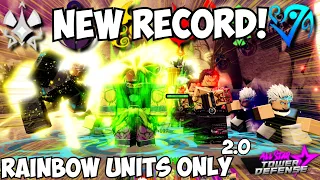 New Best Rainbow Units BROKE THE RECORD in Infinite Mode! (ASTD Challenge)