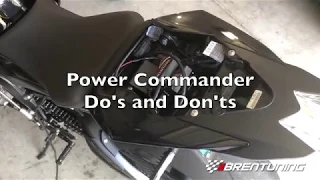 BMW S1000RR, Power Commander Do's and Dont's
