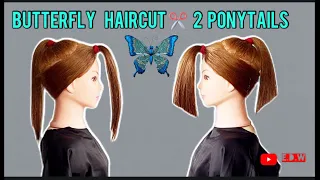 #22🟢DIY 🆕 BUTTERFLY HAIRCUT CLASSIC// Coupe Papillon// Corte de Pelo Mariposa