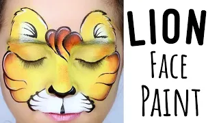 Lion One Stroke Face Paint Tutorial