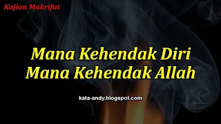 MANA KEHENDAK DIRI.. MANA KEHENDAK ALLAH..? | Andy Firmansyah