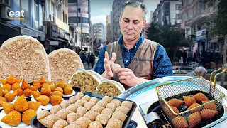 % 100 Real Street Food in Mardin | How to Make Turkish Stuffed Meatballs