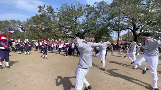 FDHS Drill Team vs Abe Drill Team - Krewe of King Arthur 2022