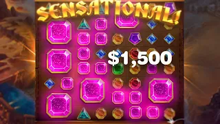 GEMS BONANZA PAID INSANE PROFIT AFTER SQUARES HIT HUGE! (WTF!)