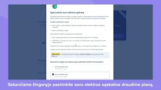 Nepriklausomo elektros tiekimo sutarties sudarymas su IGNITIS neturint paskyros savitarnoje