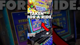 $24 BETS DID EUREKA TREASURE TRAIN SLOTMACHINE AT THE RAMPART CASINO TAKE ME FOR A RIDE?! #fyp #2023