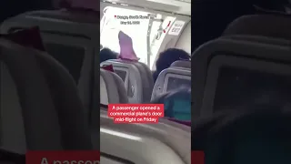 A passenger opened the door mid-flight #adventureawaits #viralentertainment #shorts