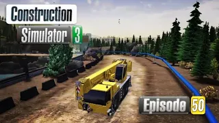 I play a tutorial with TGS LIEBHERR 41M5!!|Construction Simulator 3|[Episode:50]