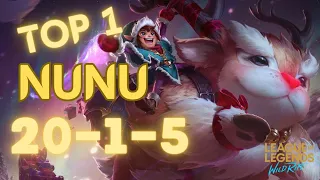 Wild Rift | Hard carry Top 1 Nunu and Willump  - Axe Wild RIFT Gameplay