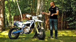 Супермото Husqvarna FS450 - это лучше, чем литровый супербайк