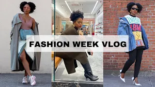 NEW YORK FASHION WEEK VLOG 2! Cocktails with the Gworls, Mini Luxe Haul & Tibi Show | MONROE STEELE