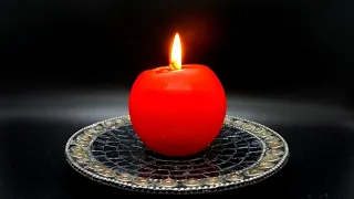 Burning Candle Time Lapse Video