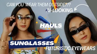 AI-futuristic eyewear|Sunglasses Haul| Unique designs| Can you wear it outside?#fashion #sunglasses