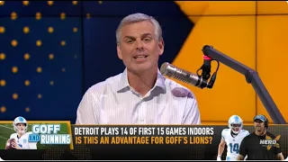 The Herd | Colin Cowherd PRAISES Goff, Detroit Lions. 14 of First 15 Games Indoors. MAJOR Advantage