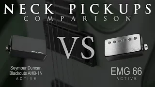 BLACKOUTS vs EMG 66 - Active NECK Pickup Guitar Tone Comparison / Review