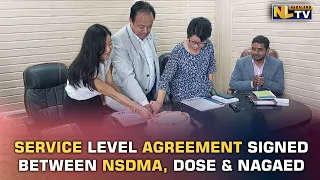 SERVICE LEVEL AGREEMENT SIGNED BETWEEN NSDMA, DOSE & NAGAED FOR DISASTER RISK SAFETY IN SCHOOLS