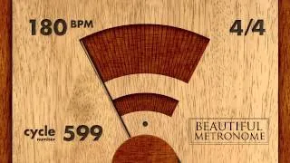 180 BPM 4/4 Wood Metronome HD