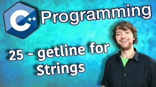 C++ Programming Tutorial 25 - getline for Strings