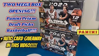 TWO MEGA BOX 2020 Panini Prizm Draft Picks Basketball Retail Opening!! AUTO GIVEAWAY!!!