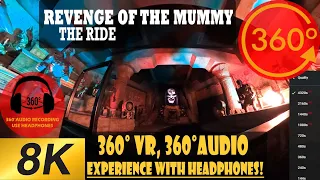 Revenge of the Mummy The Ride  roller coaster [8K 360° VR] Universal Studios Florida