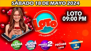 DIARIA 09 PM SORTEO LOTO NICARAGUA | hoy SÁBADO 18 de mayo de 2024 | LOTO DIARIA LOTO FECHAS