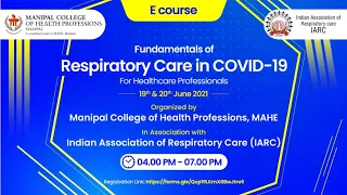 Fundamentals of Respiratory Care in COVID-19 for Healthcare Professionals - Day 2