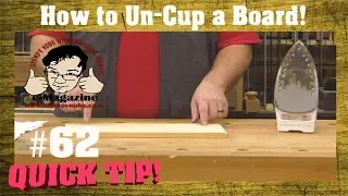 How to iron a warped/cupped board flat again!