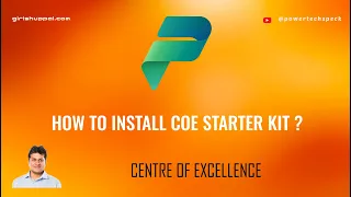 How to Install CoE starter kit ?