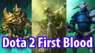 Dota 2 First Blood responses Strength heroes