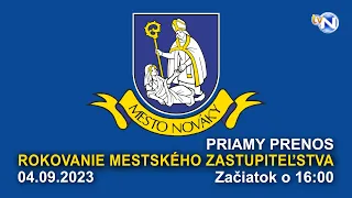 Rokovanie MsZ Nováky 04 09 2023 16:00