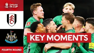 Fulham v Newcastle United | Key Moments | Fourth Round | Emirates FA Cup 2023-24