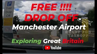 Manchester Airport  Free Drop Off Area - Bus Shuttle 24/7  Tourist Information | Travel Vlog