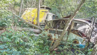 Zwei W50 und ein Robur mitten im Wald gefunden, FK in Gefahr