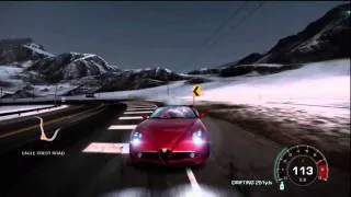 (HD) Need For Speed - Hot Pursuit - Racer Car Test - Alfa Romeo 8C Spider