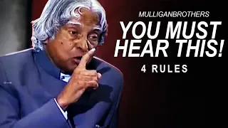 The Most Inspiring Speech: 4 True Rules To Success | A. P. J. Abdul Kalam #motivation