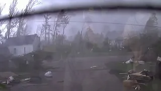 ‘Gaylord gone. Tornado’: Intense video shows how powerful EF-3 tornado was