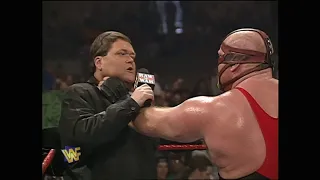 Jim Ross interviews Vader after Arrest in Kuwait! Ken Shamrock comes to Jim's Defence! 1997 (WWF)