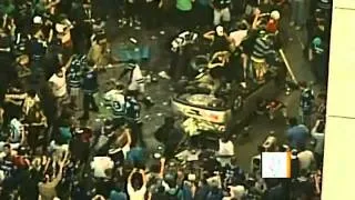 Vancouver fans riot after Canucks' loss to Boston