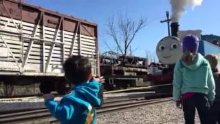 Tyler James sees Thomas the Train
