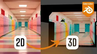 Comment transformer une photo 2D en 3D avec Fspy et Blender | Tuto Camera Mapping